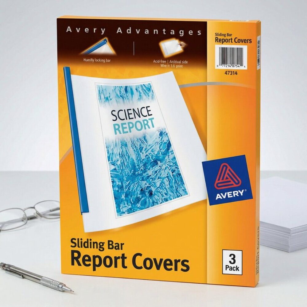 AVERY Dennison Avery Report Cover, 3 Ea
